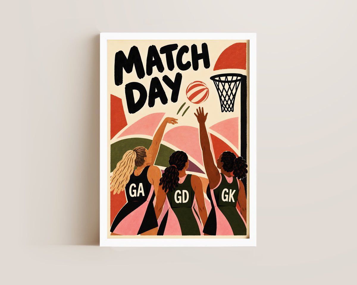Match Day Netball Print