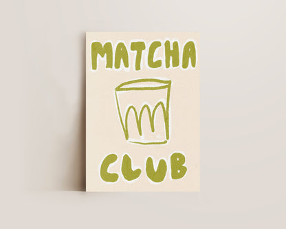 Matcha Club Print