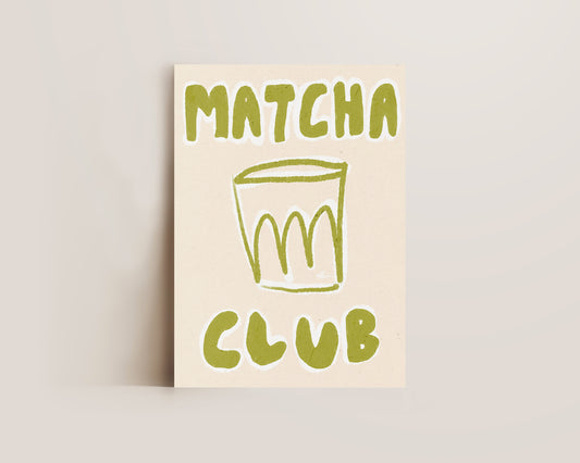 Matcha Club Print