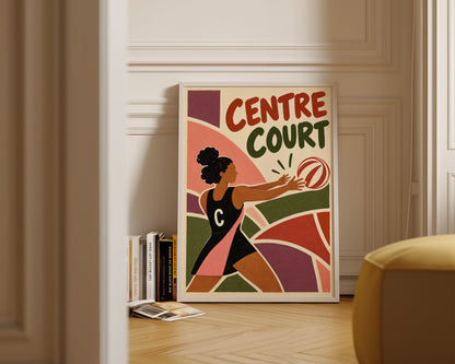 Centre Netball Print