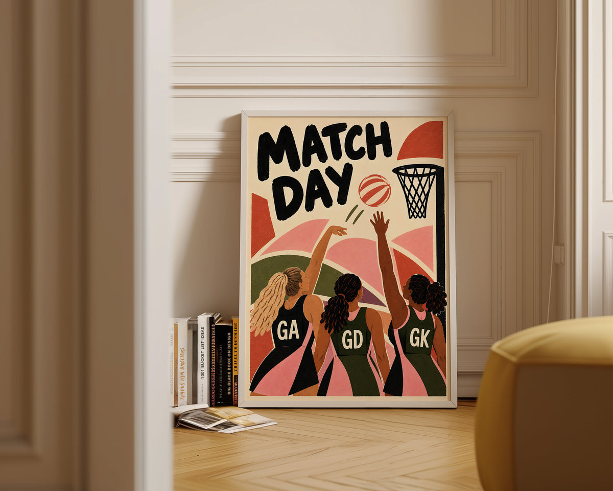 Match Day Netball Print