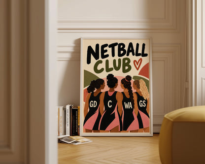 Netball Club Print