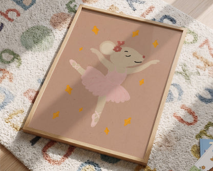 Ballerina Mouse Print