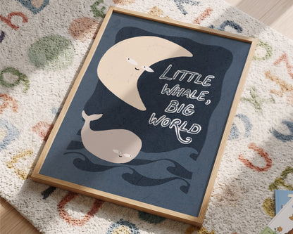 Little Whale Big World Print