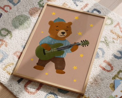 Rockstar Bear Print