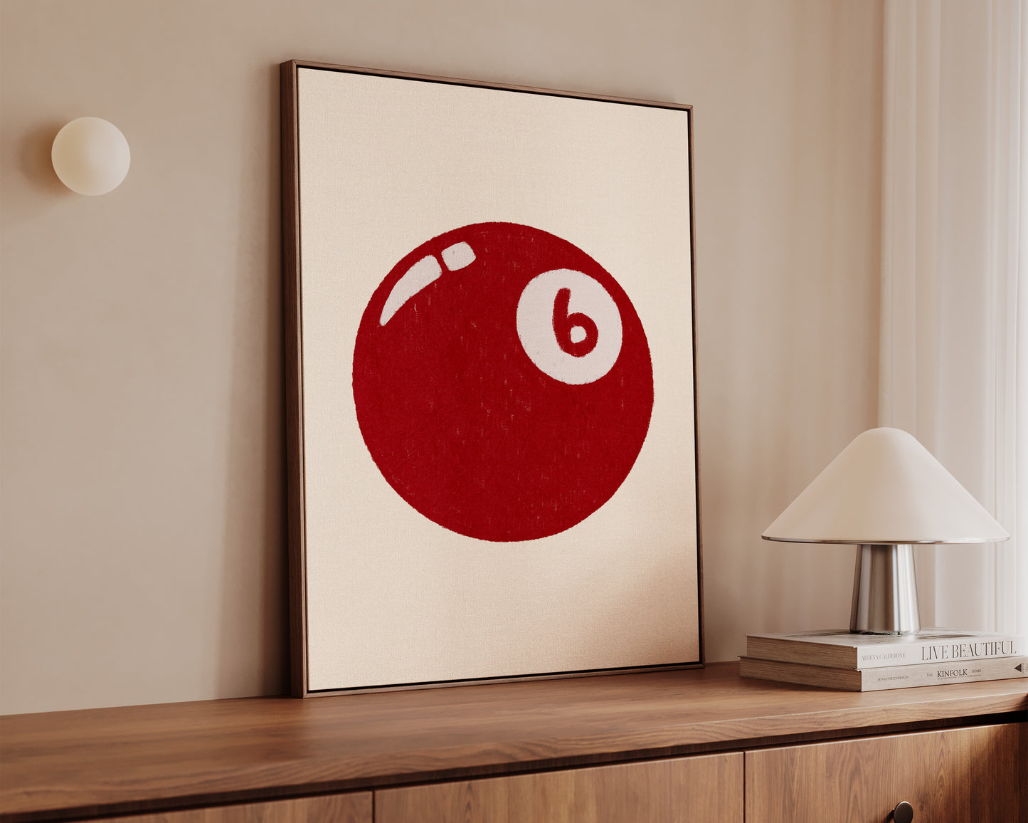 6 Ball Red Print