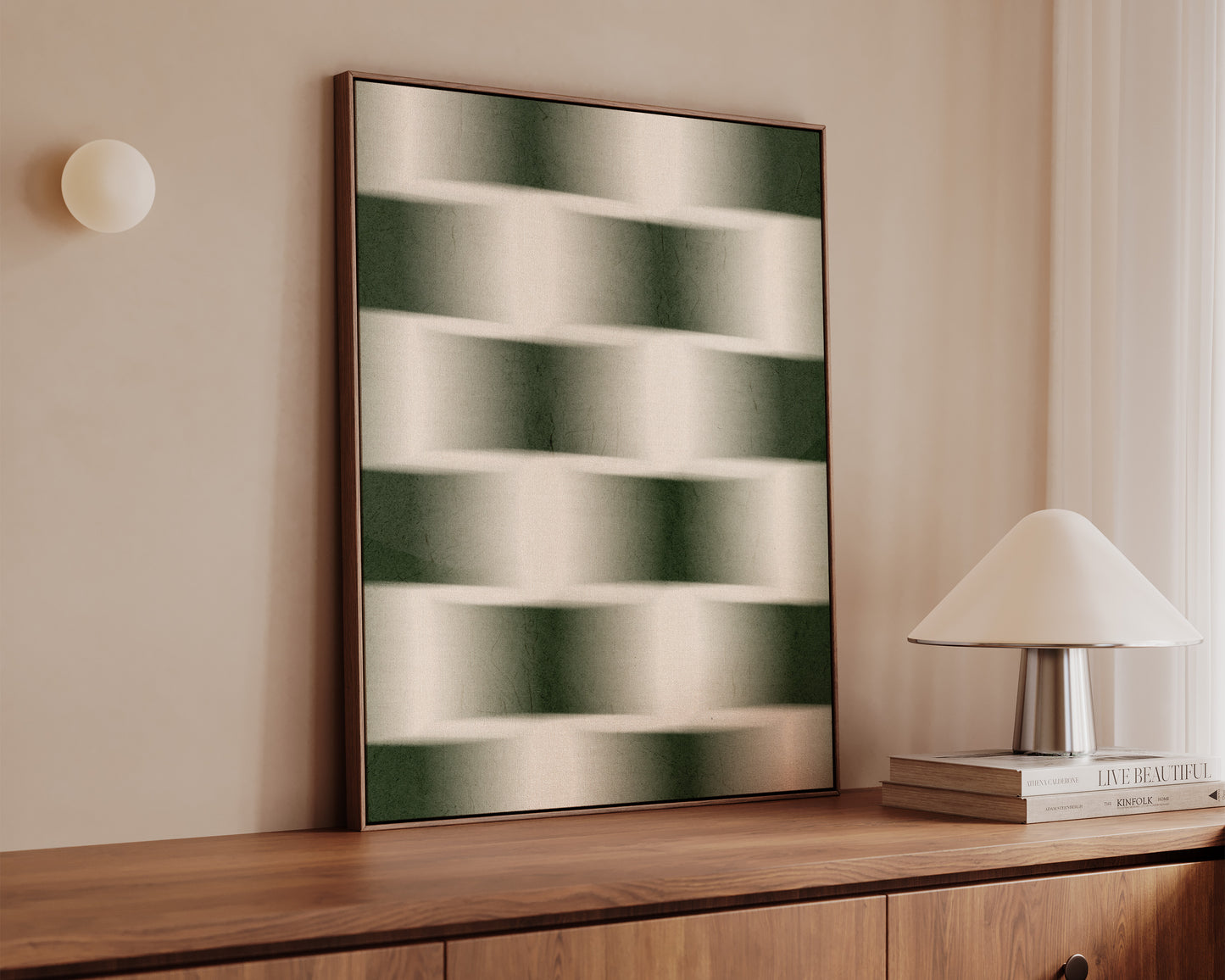 Green Chessboard Canvas