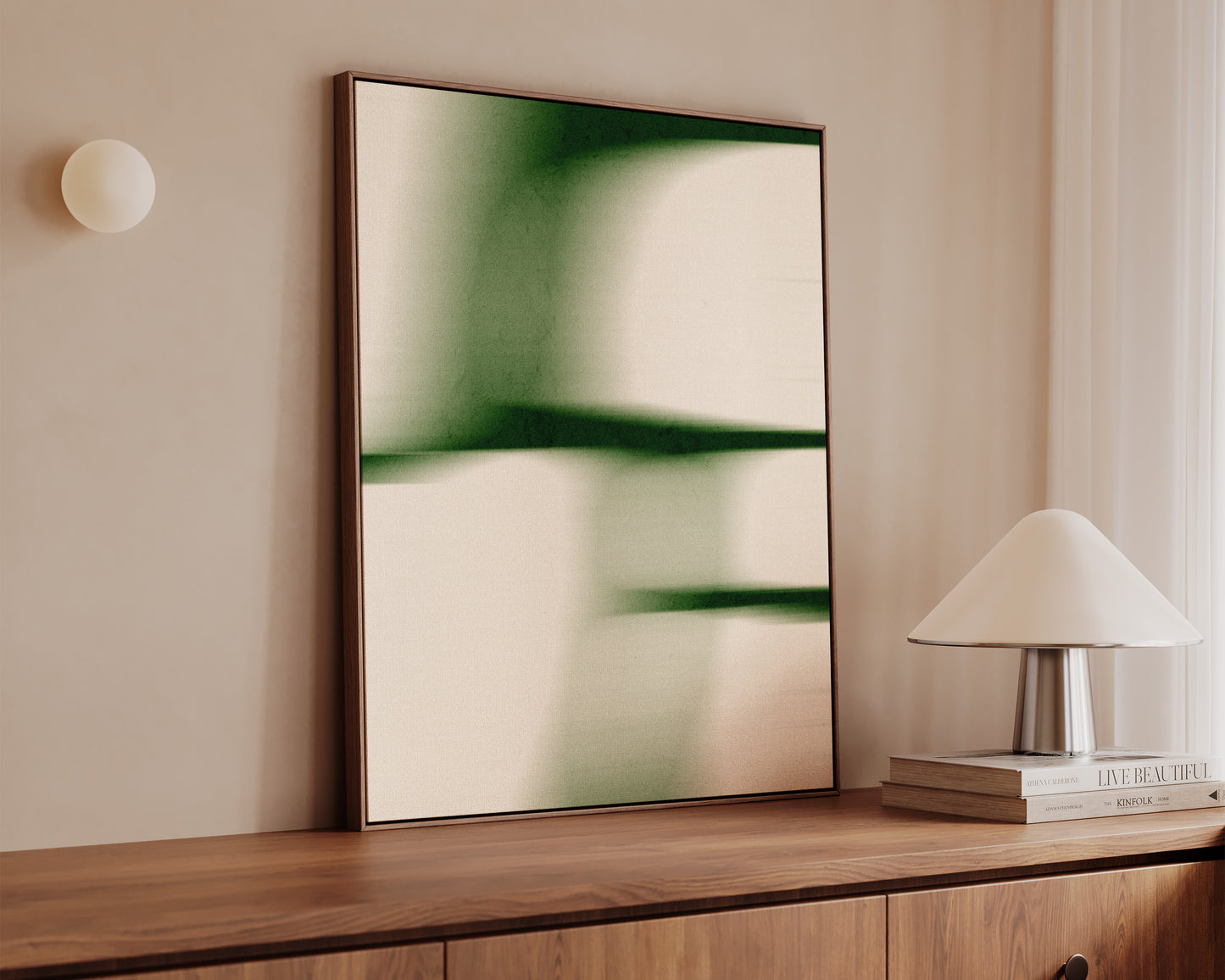 Green Blur No. 2 Canvas