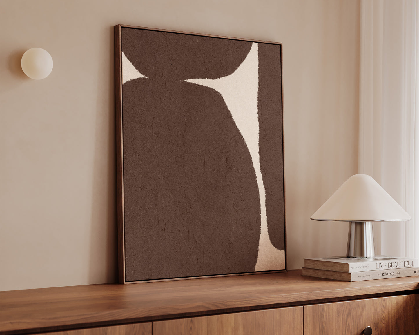 Brown Shapes Canvas