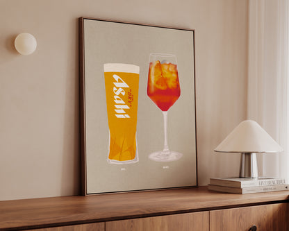 Asahi & Aperol Spritz Canvas
