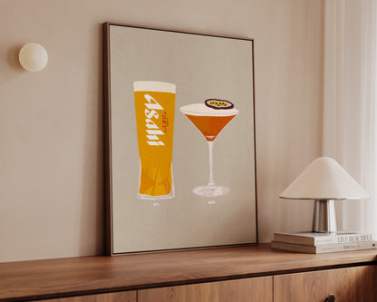 Asahi & Pornstar Martini Canvas