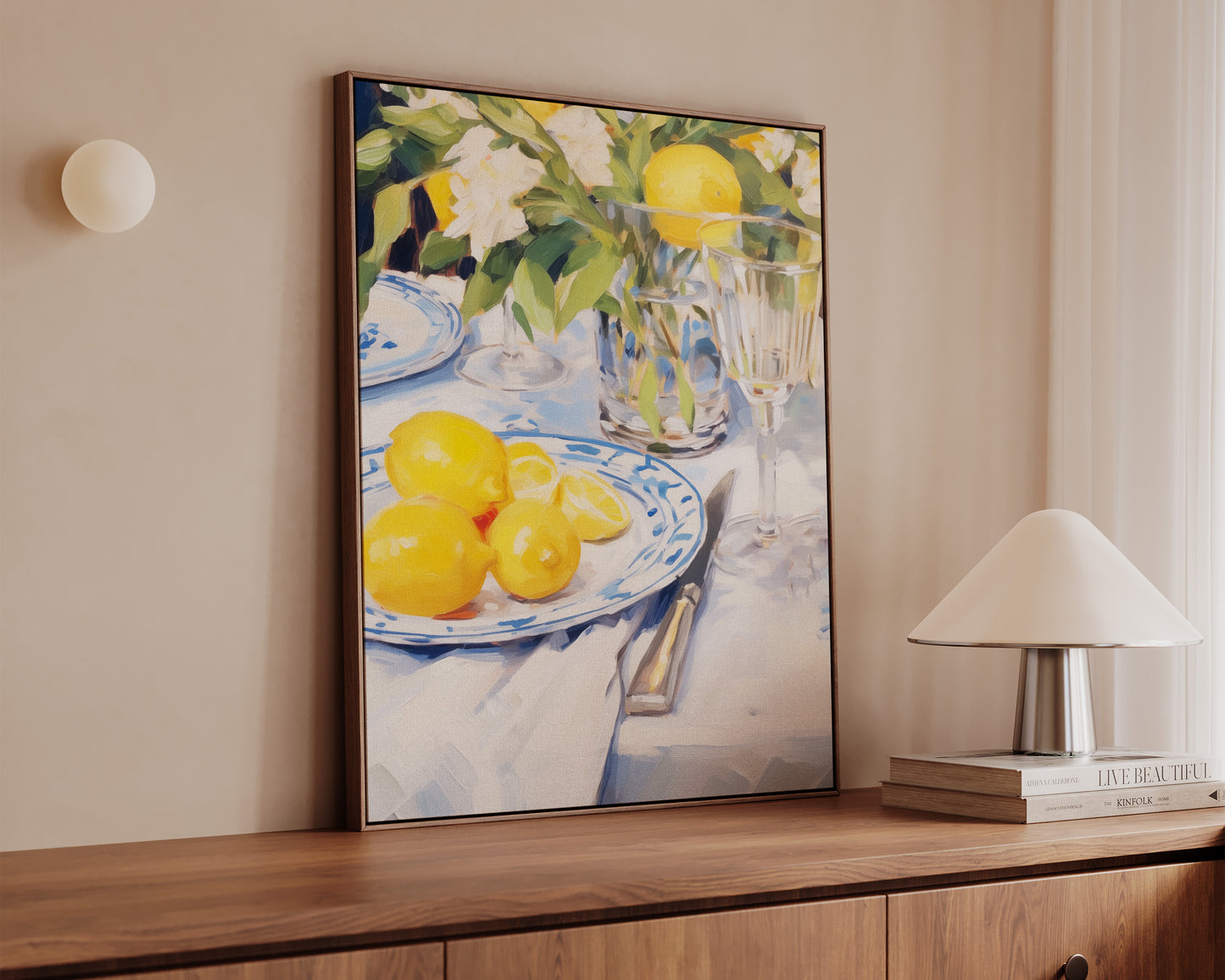 Bowl Of Lemons Canvas