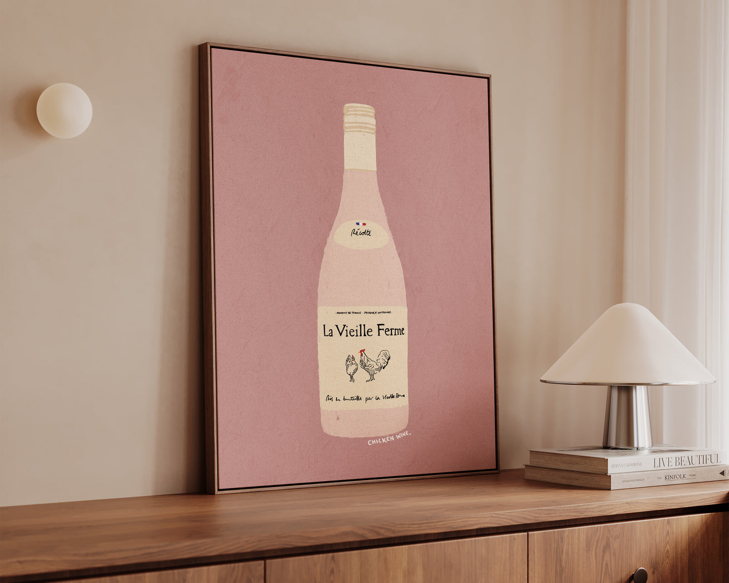 Chicken Wine Canvas