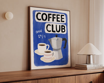 Coffee Club 24/7 Blue Canvas