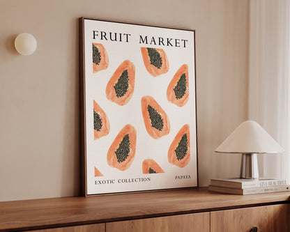 Fruit Market Papaya Canvas