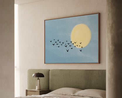 Birds Flocking Canvas