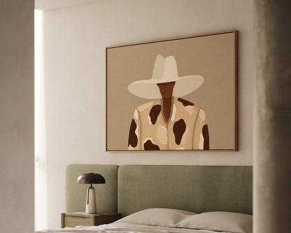 Cow Print Chic Canvas