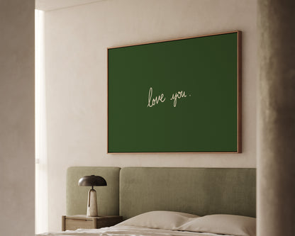 Love You Canvas