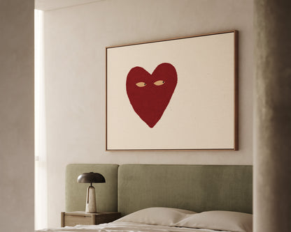 Love Heart Side Eye Canvas