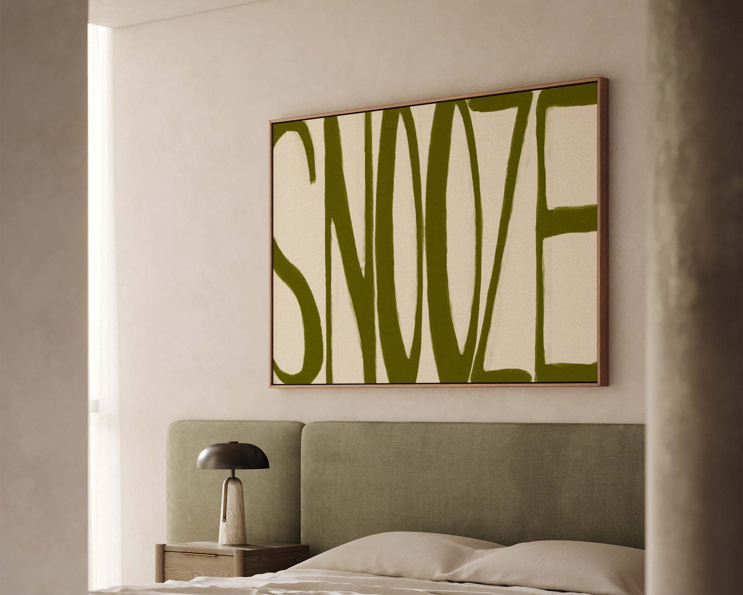 Snooze Olive Canvas