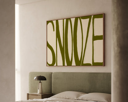 Snooze Olive Canvas