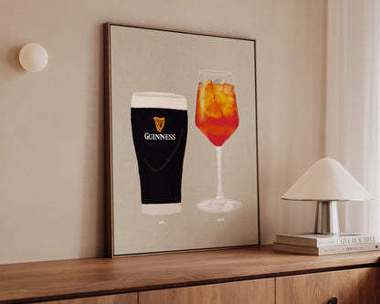 Guinness & Aperol Spritz Canvas