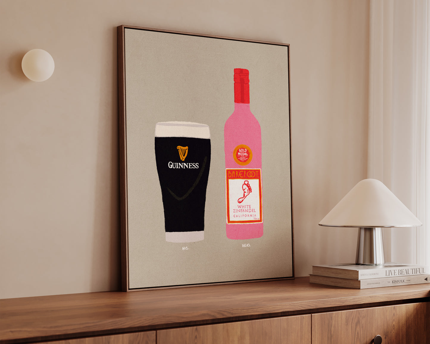 Guinness & White Zinfandel Canvas