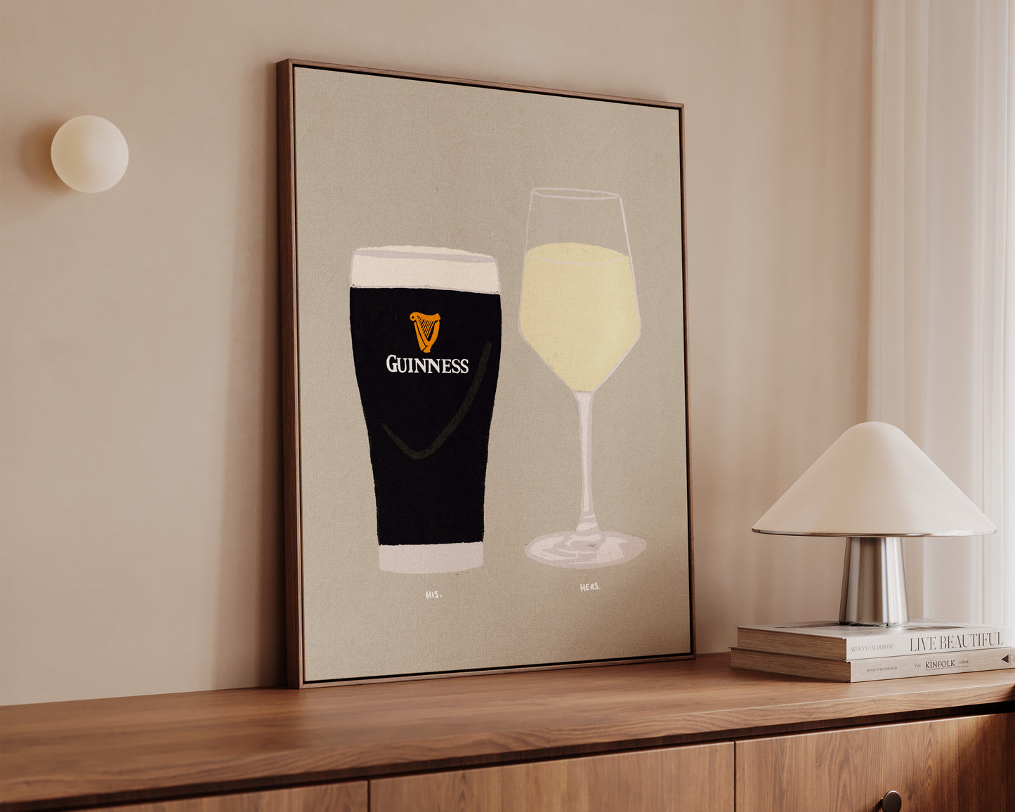 Guinness & White Wine Canvas