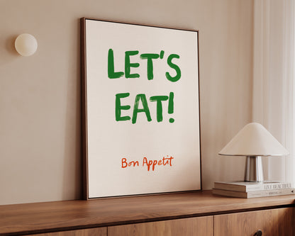 Let's Eat Canvas