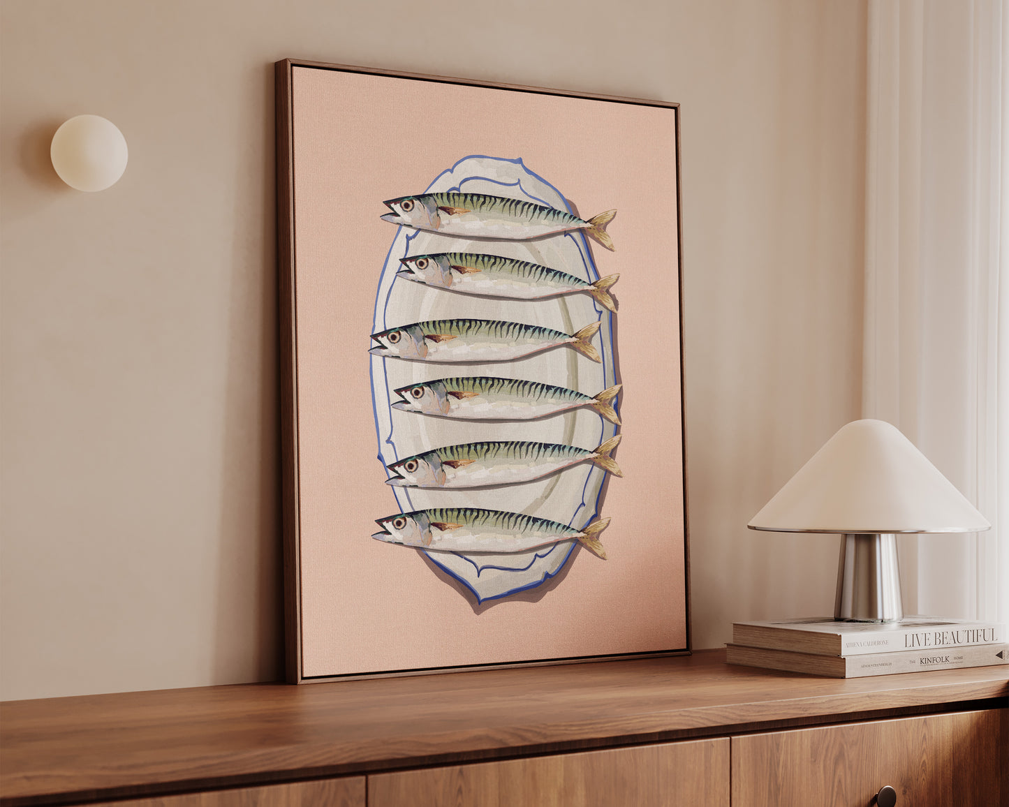 Mackerel Platter Canvas