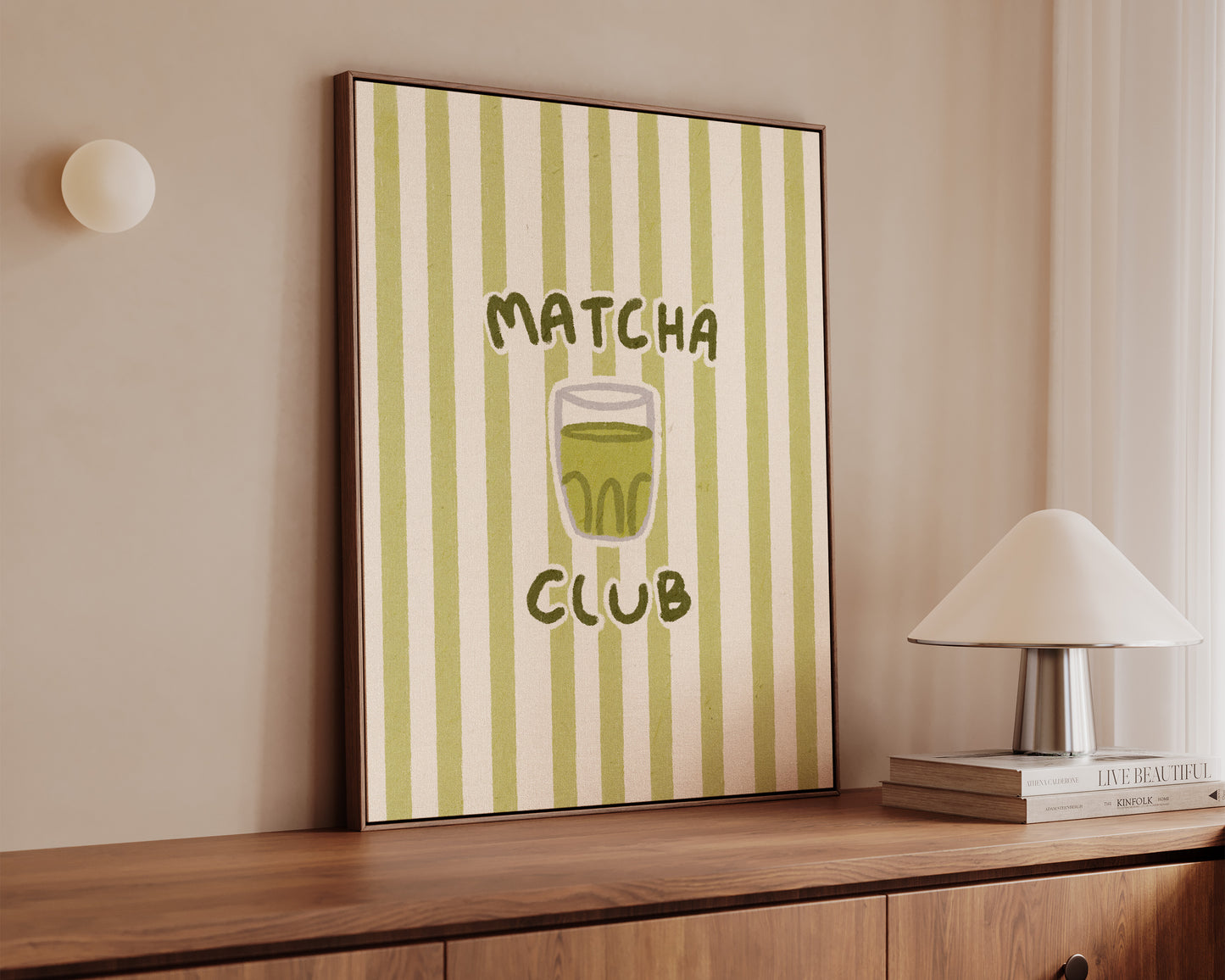 Matcha Club Stripes Canvas