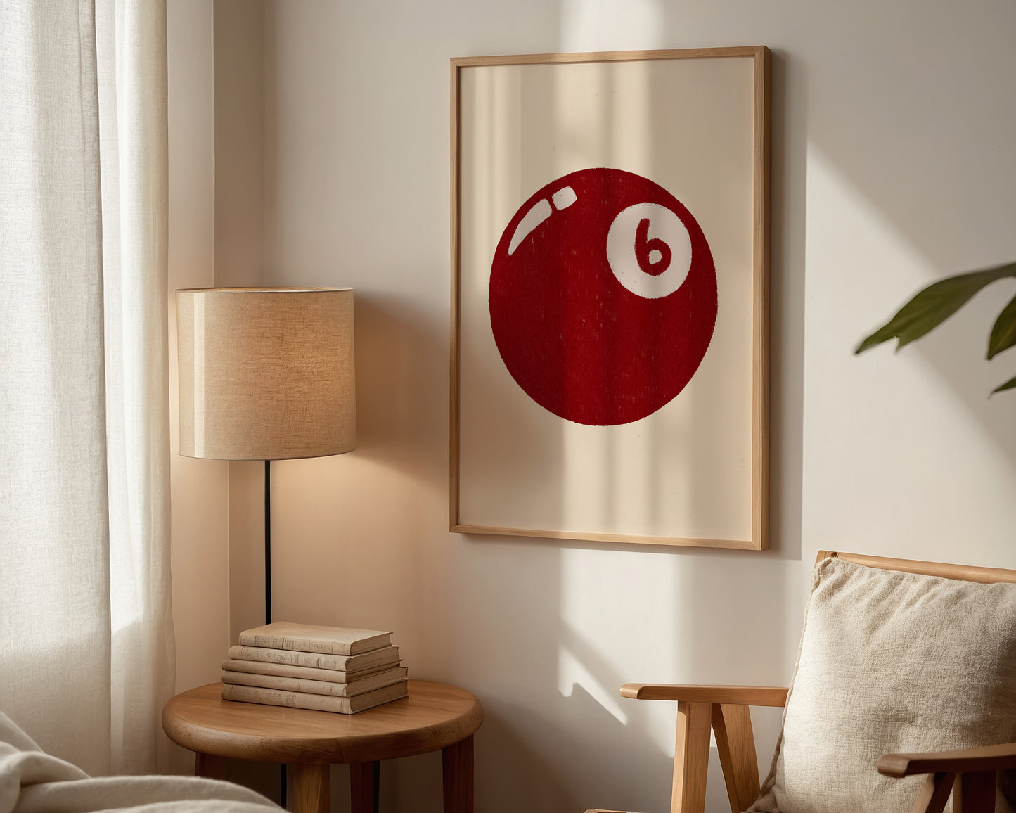 6 Ball Red Print