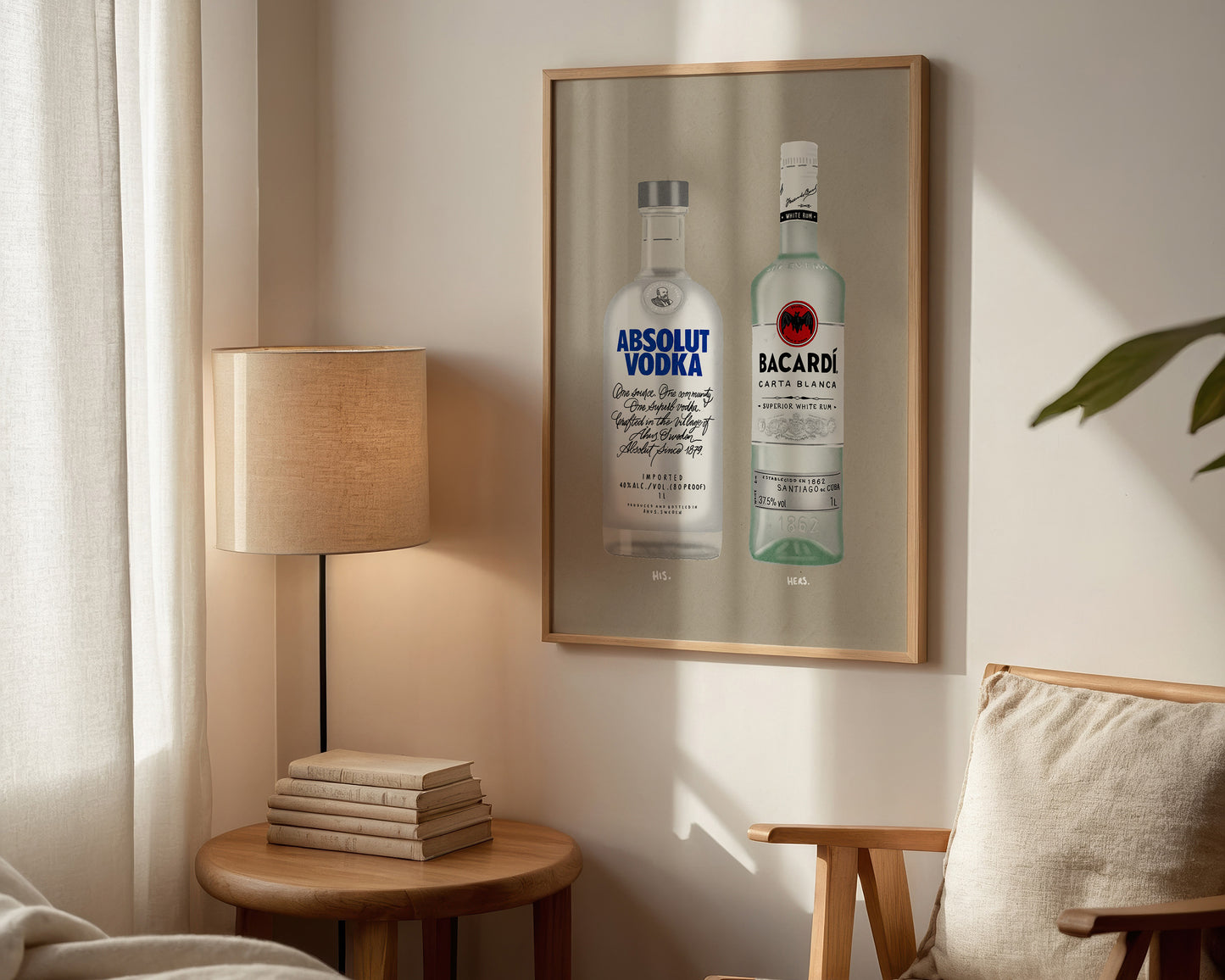 Absolut Vodka & Bacardi White Rum Print