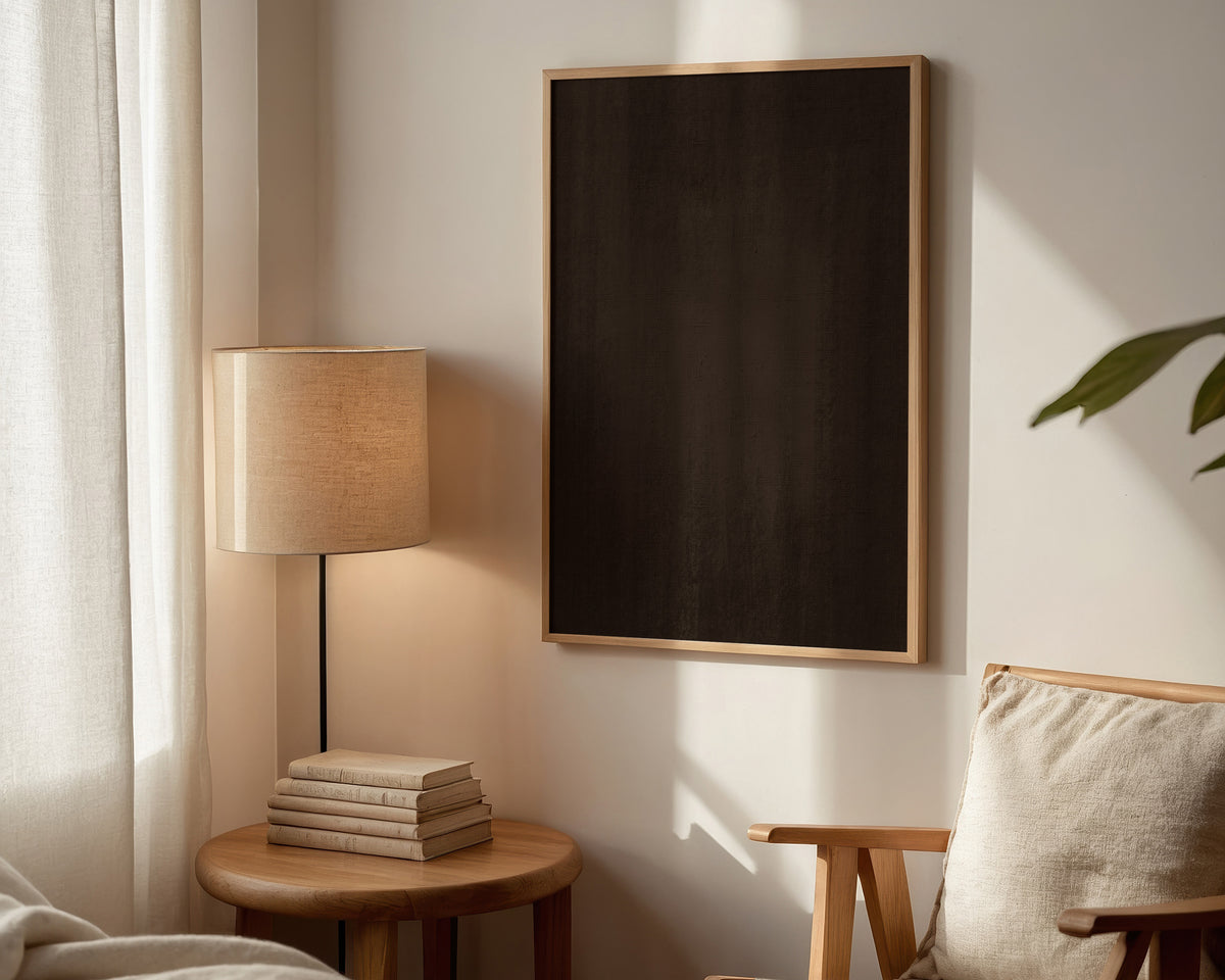 Brown Abstract Wall Art Print
