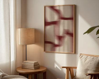 Red Tiles Print