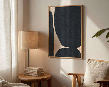 Blue Shapes Print