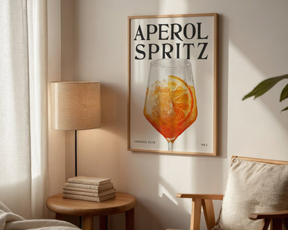 Aperol Spritz Cocktail Print
