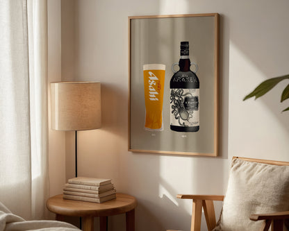 Asahi & Kraken Print