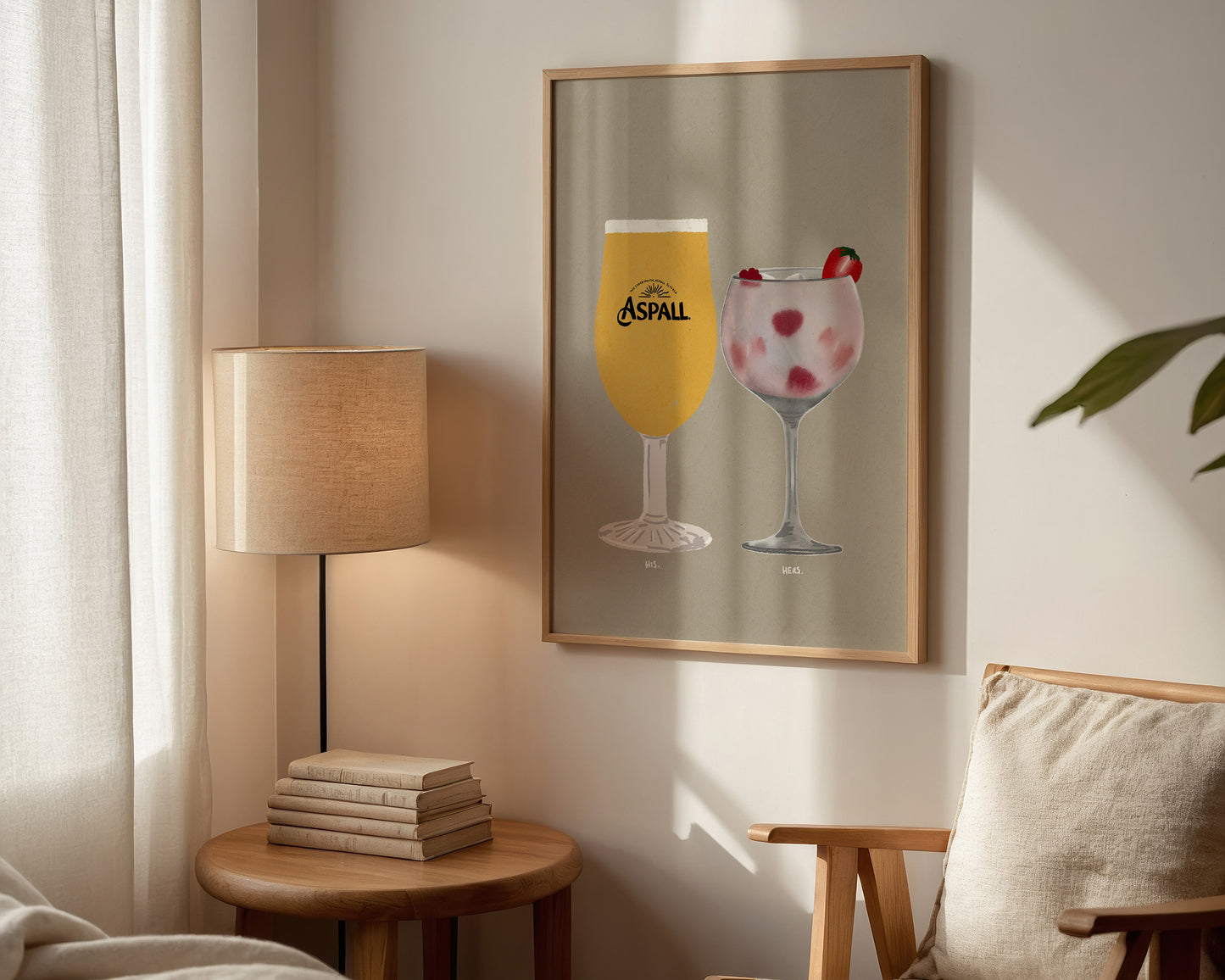 Aspall & Pink Gin Print