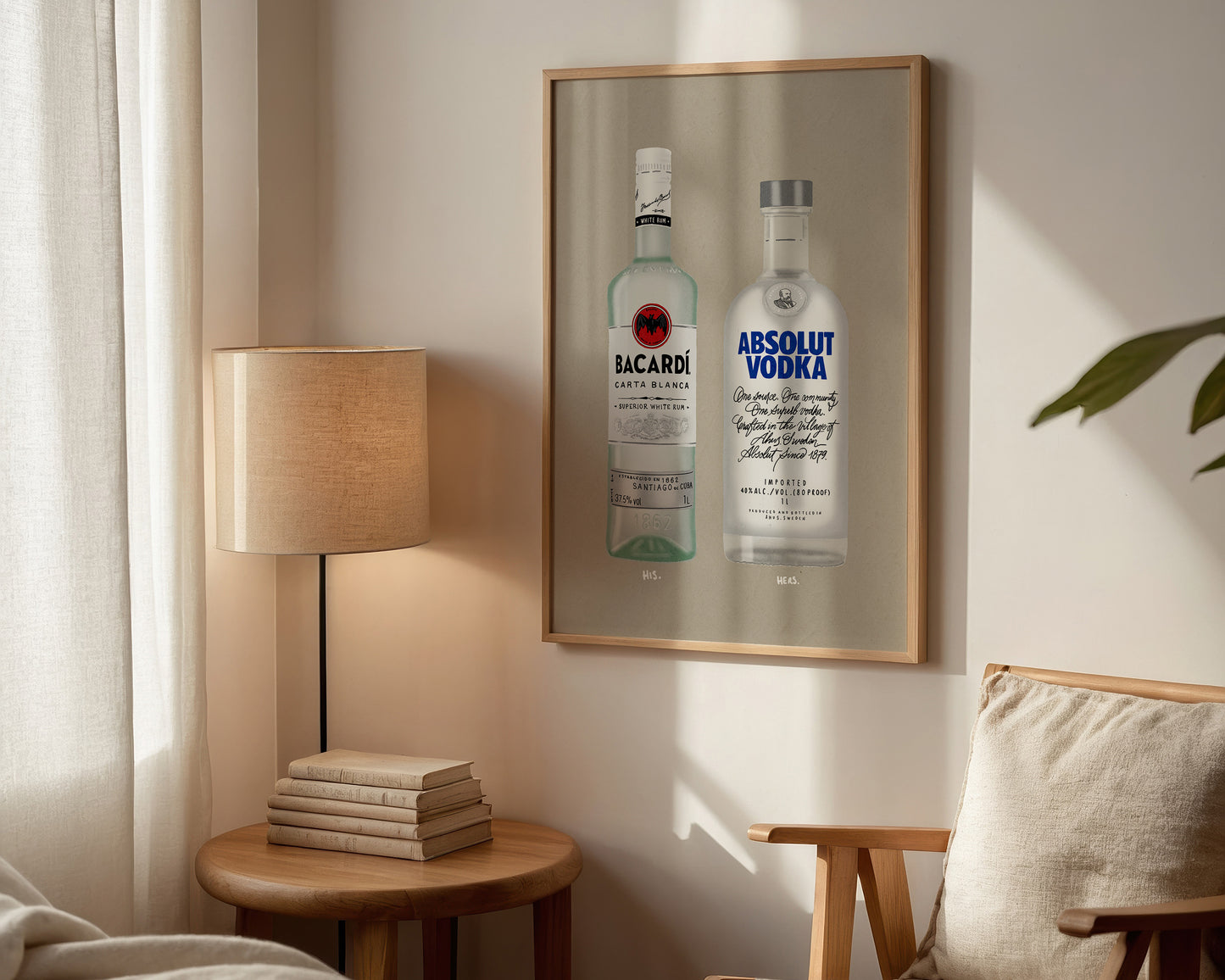 Bacardi Rum & Absolut Vodka Print