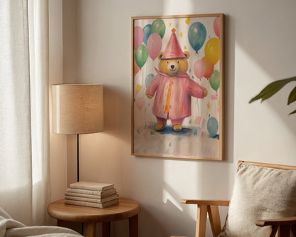 Balloon Bear Print