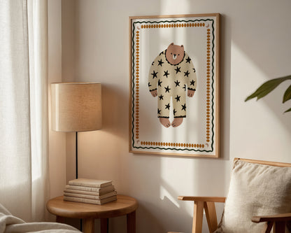 Bear In Pyjamas Print