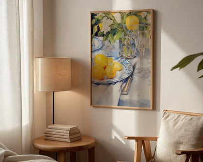 Bowl Of Lemons Print