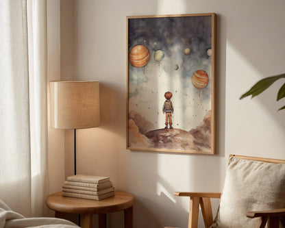 Boy In Space Print