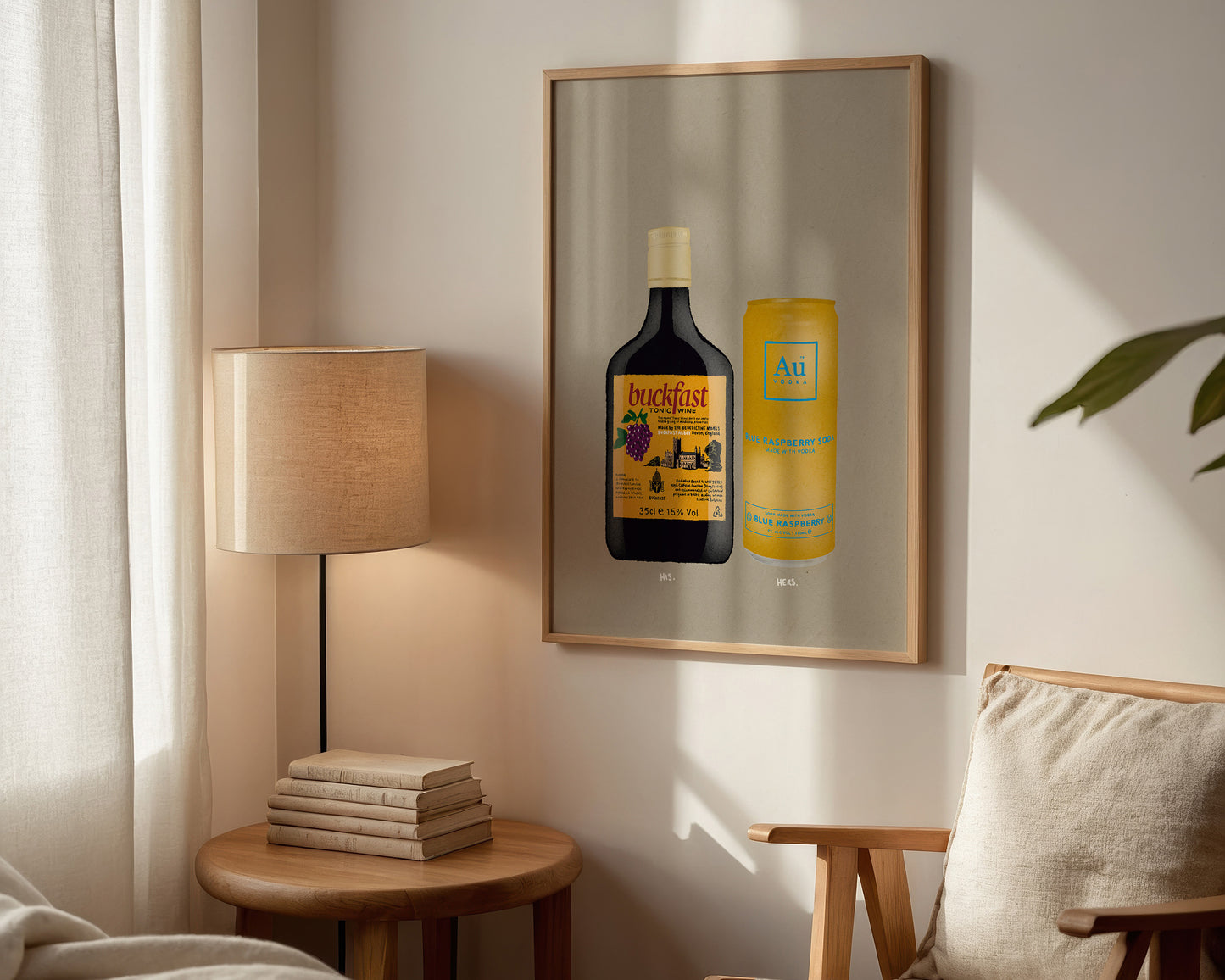 Buckfast & AU Blue Raspberry Can Print