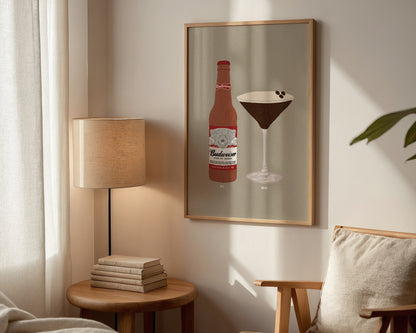 Budweiser & Espresso Martini Print