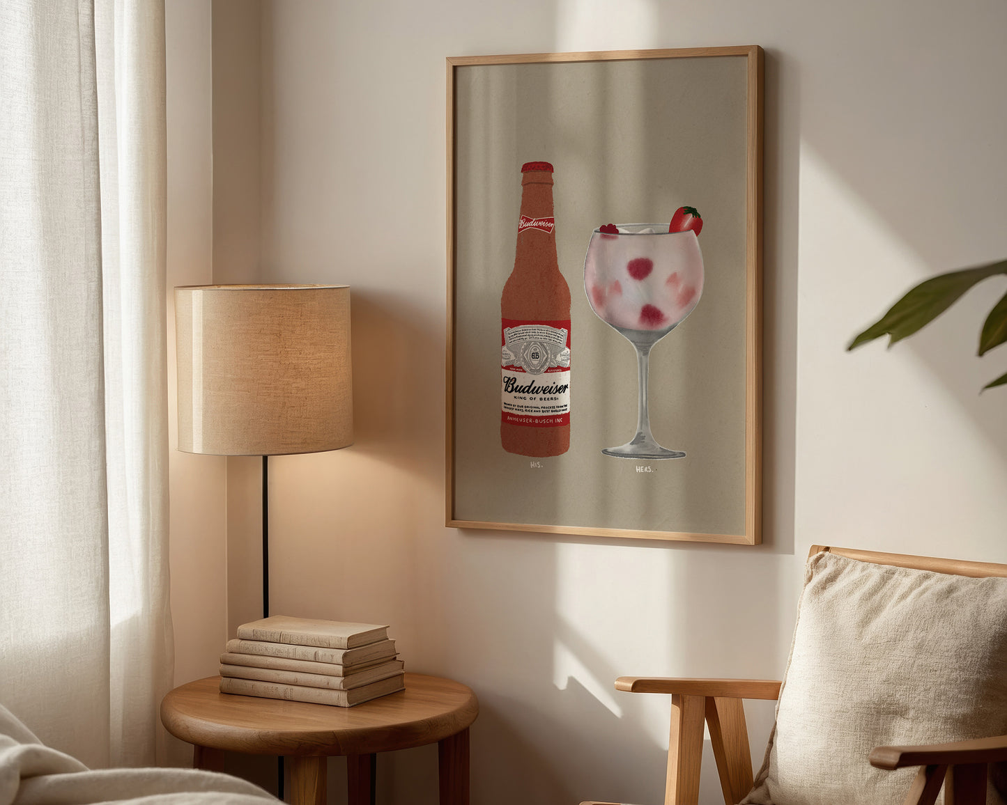 Budweiser & Pink Gin Print