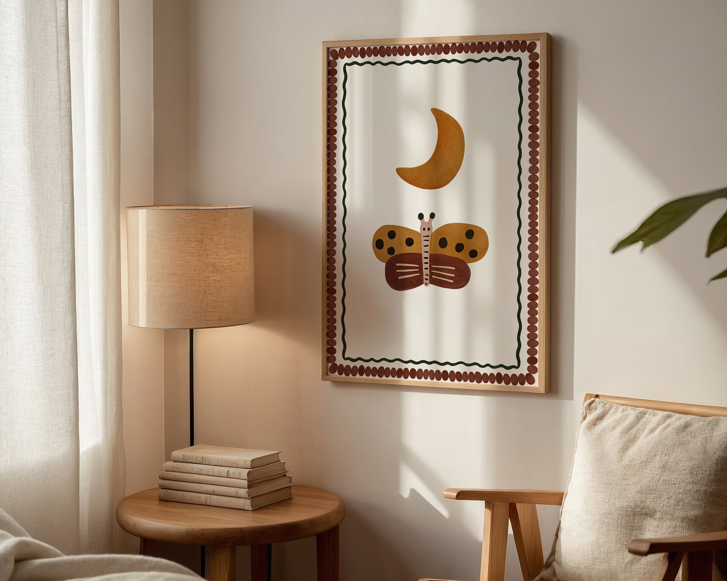 Butterfly & Moon Print