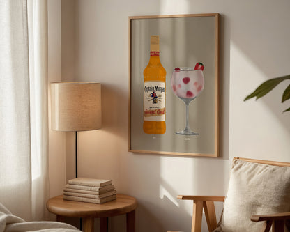 Spiced Rum & Pink Gin Print