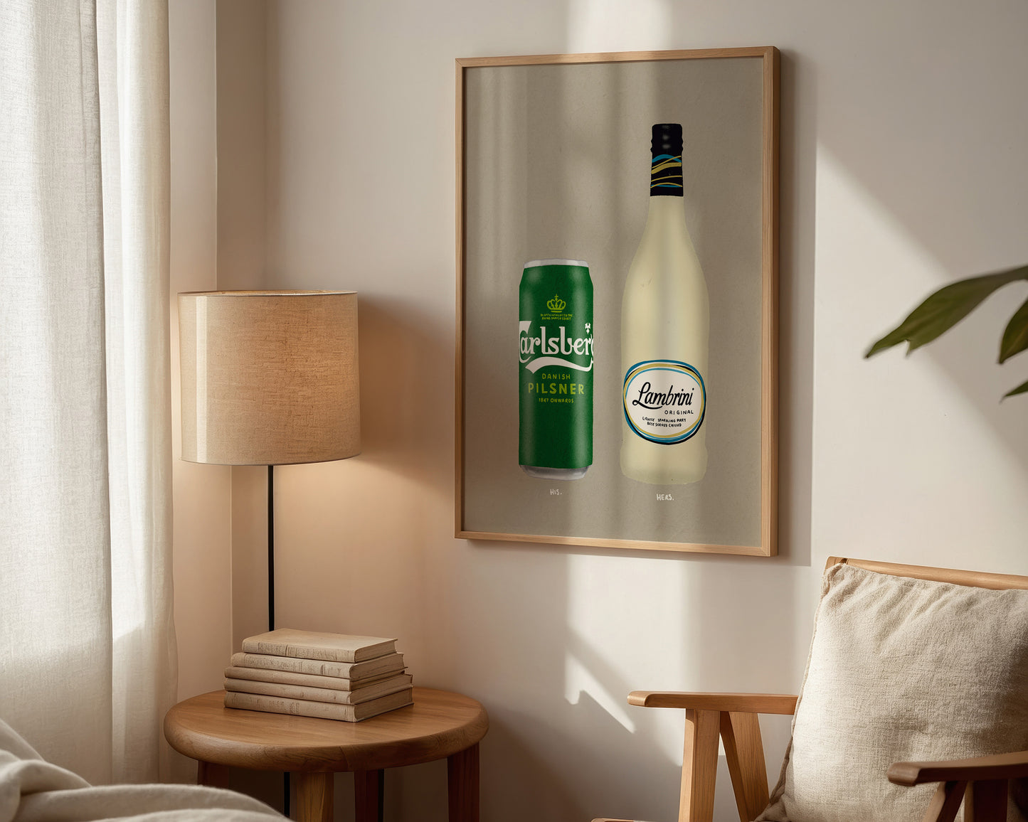 Carlsberg Can & Lambrini Print